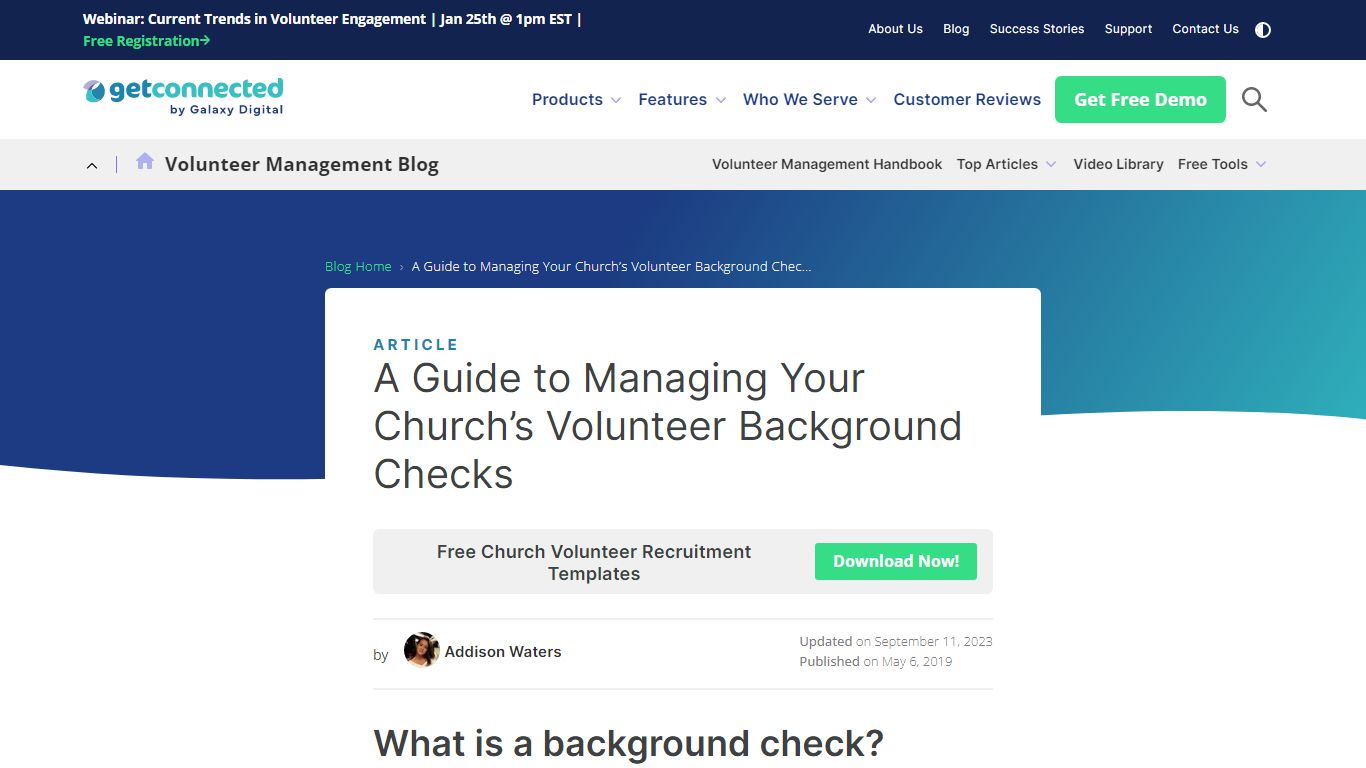 A Guide to Managing Your Church’s Volunteer Background Checks